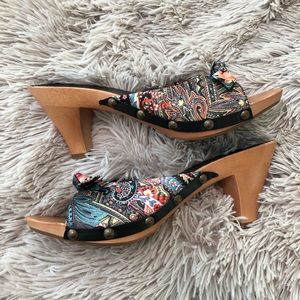 Michelle D Vintage Colorful Boho Heeled Sandal